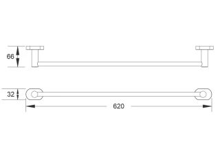 Полотенцедержатель Shevanik SG5117H чёрный